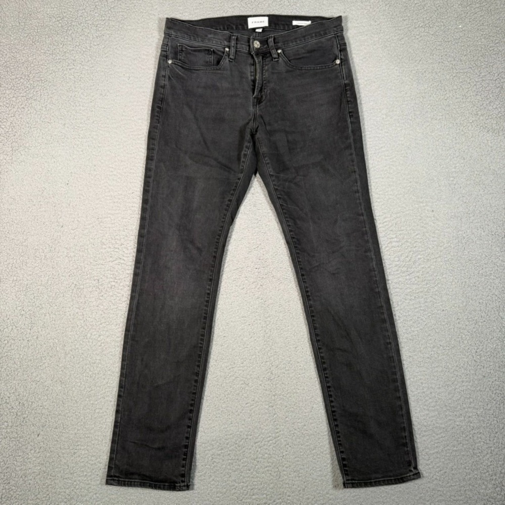 Frame Jeans Mens 32x31 Fade To Grey L'Homme Slim 5 Pocket Denim Casual Preppy